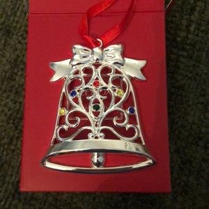 Lenox silver plated multi crystal ornament
